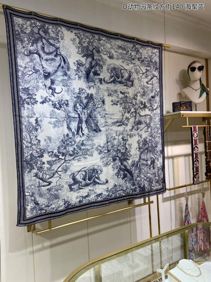 Streetwear Scarf Dior 329710 SIZE:140*140cm