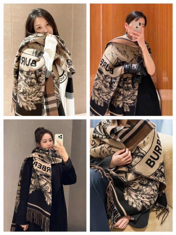 Streetwear Scarf BURBERRY 329733 size：45*210cm