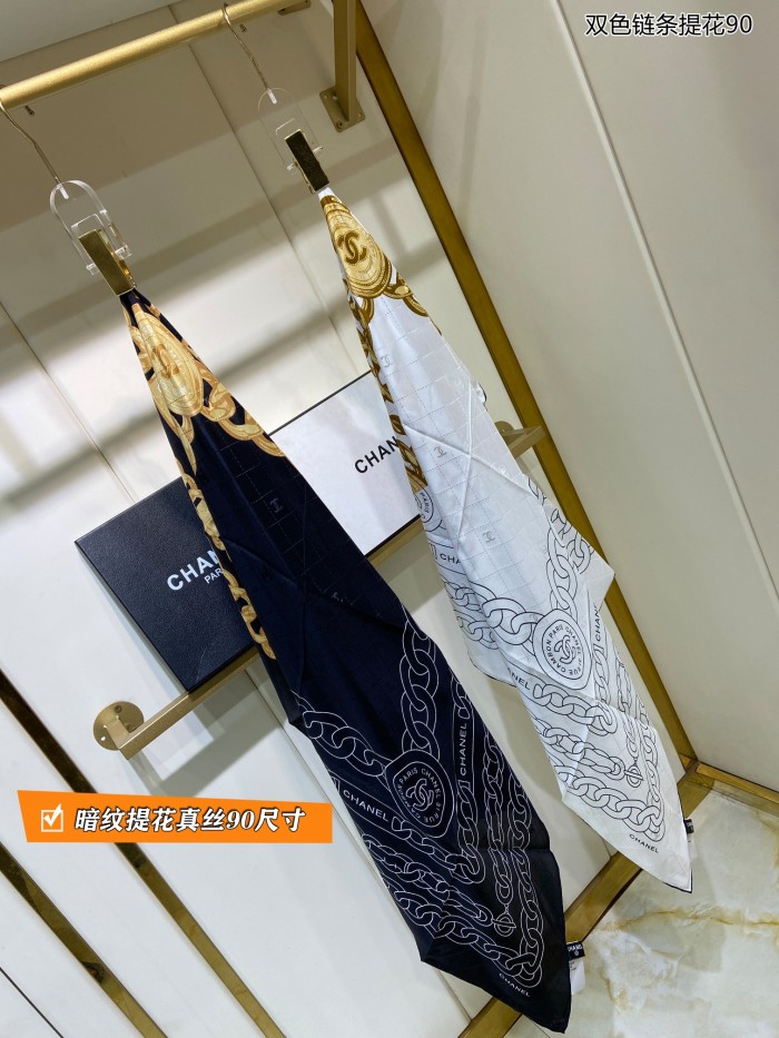 Streetwear Scarf CHANEL 329725 size：90*90cm