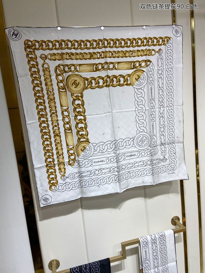 Streetwear Scarf CHANEL 329724 size：90*90cm