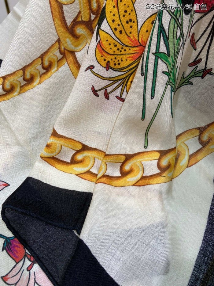 Streetwear Scarf GUCCI 329708 SIZE:140cm*140cm