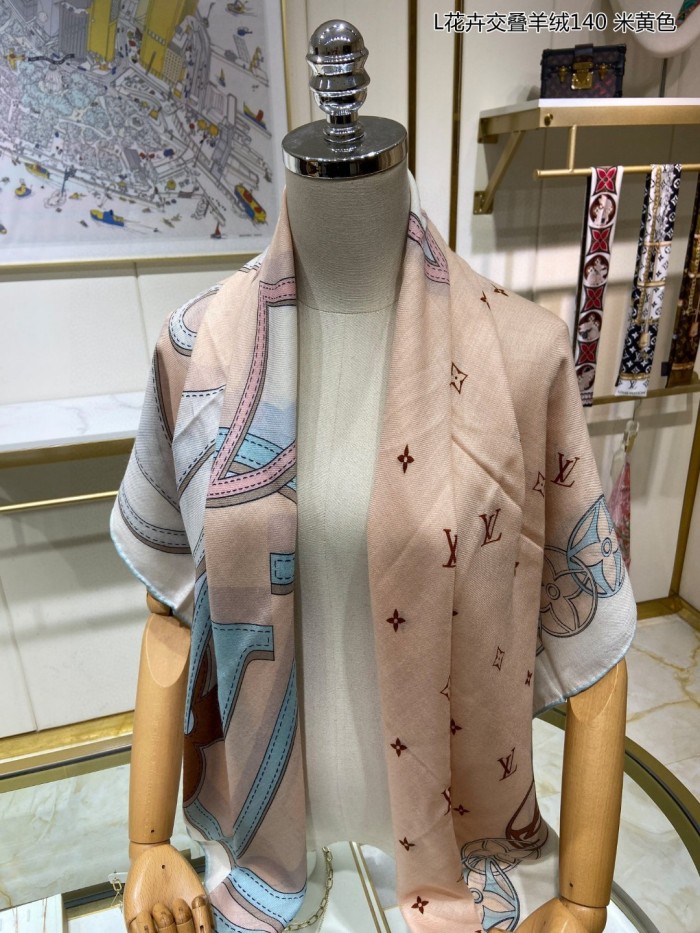 Streetwear Scarf LV 329727 SIZE:140*140cm