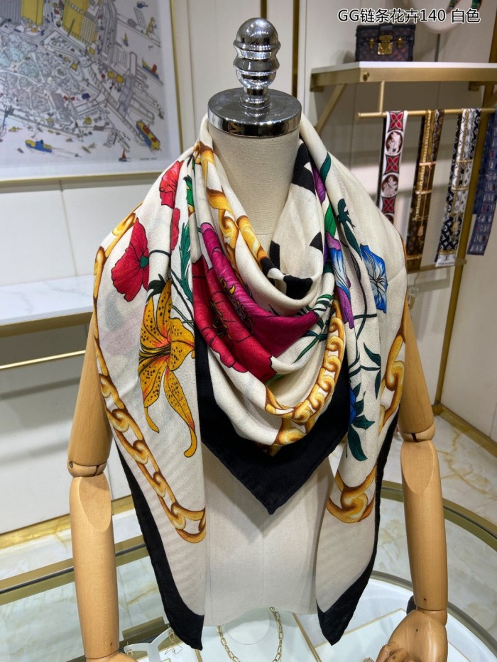 Streetwear Scarf GUCCI 329708 SIZE:140cm*140cm