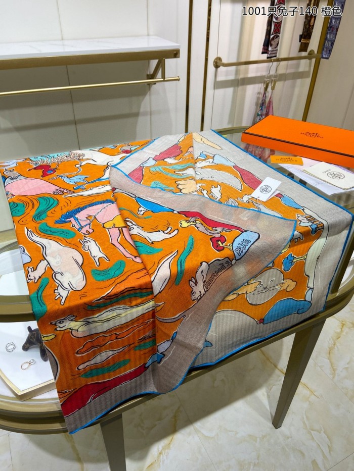 Streetwear Scarf Hermes 329703 SIZE:140cm*140cm