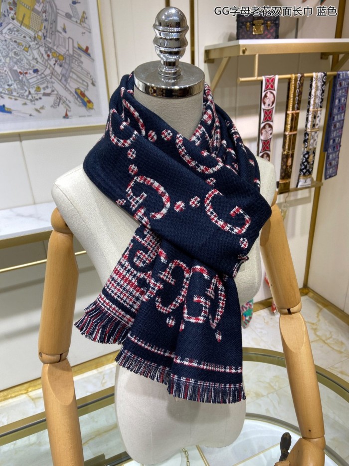 Streetwear Scarf GUCCI 329631 SIZE:47*180cm