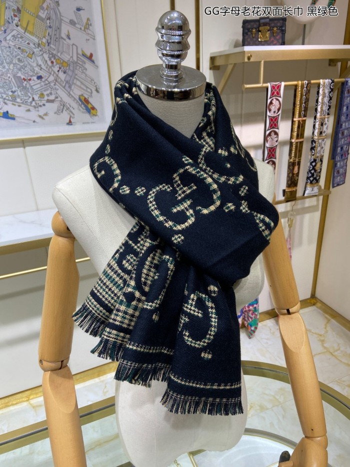 Streetwear Scarf GUCCI 329632 SIZE:47*180cm