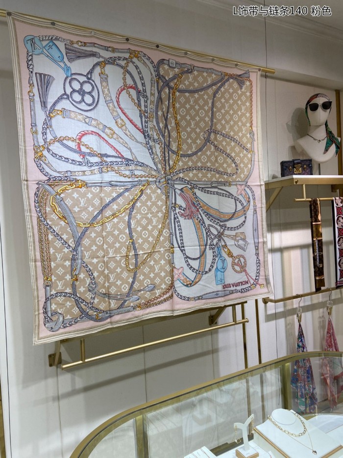 Streetwear Scarf LV 329629 SIZE:140*140cm