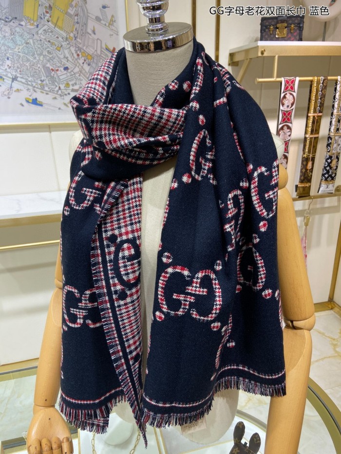 Streetwear Scarf GUCCI 329631 SIZE:47*180cm