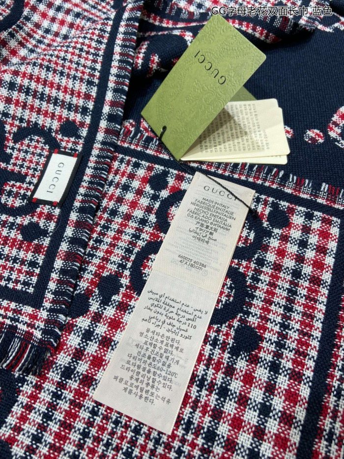 Streetwear Scarf GUCCI 329631 SIZE:47*180cm