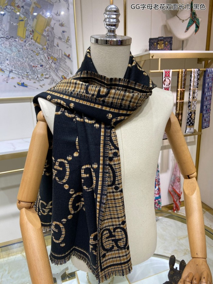 Streetwear Scarf GUCCI 329630 SIZE:47*180cm