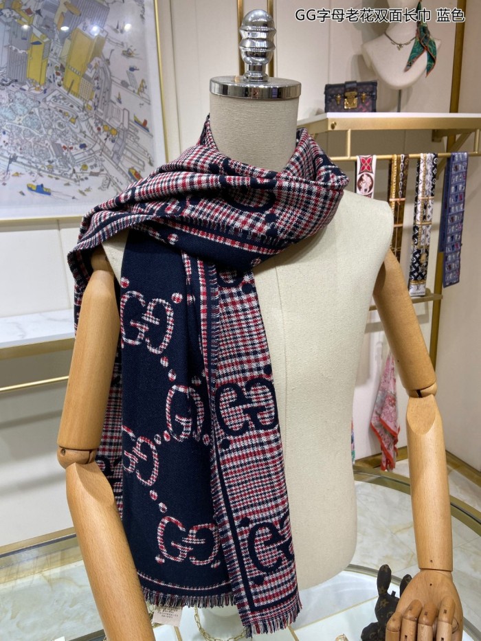 Streetwear Scarf GUCCI 329631 SIZE:47*180cm
