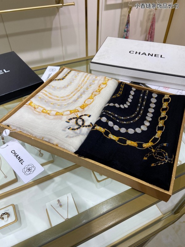 Streetwear Scarf CHANEL 329621 size：200*110cm