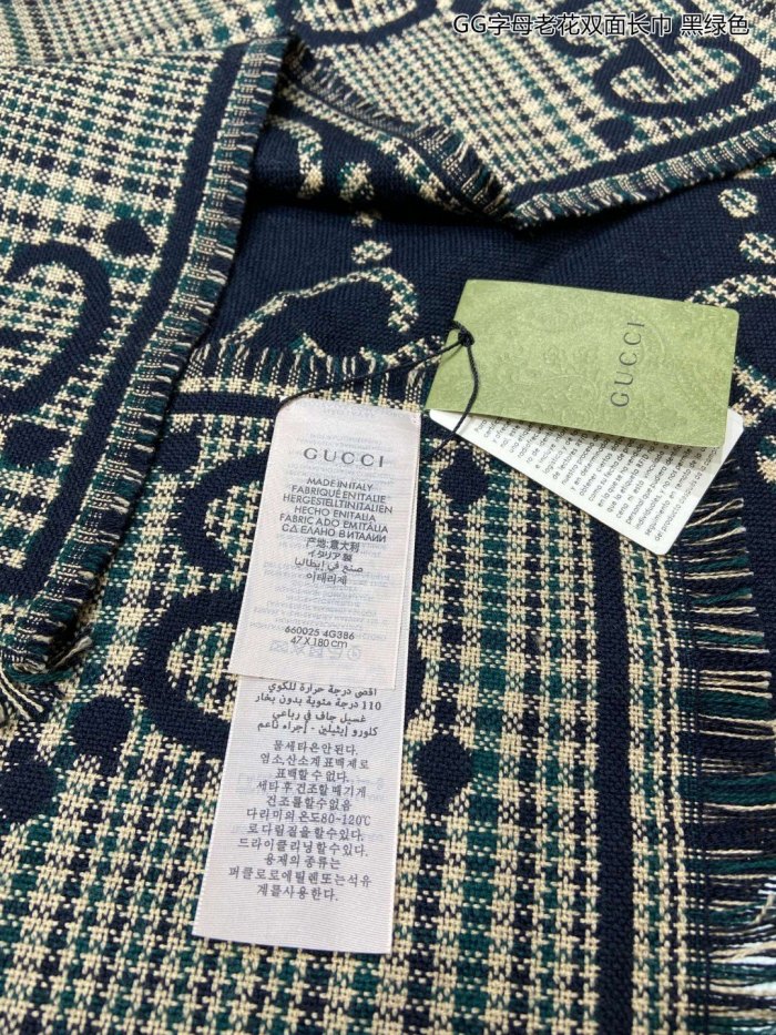 Streetwear Scarf GUCCI 329632 SIZE:47*180cm