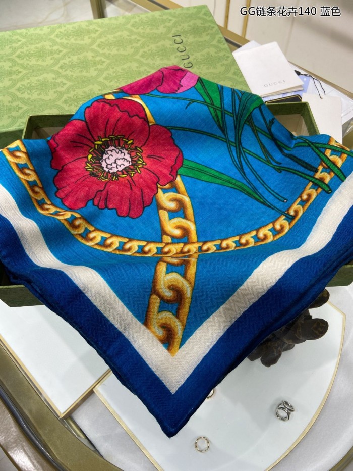 Streetwear Scarf GUCCI 329613 SIZE:140cm*140cm