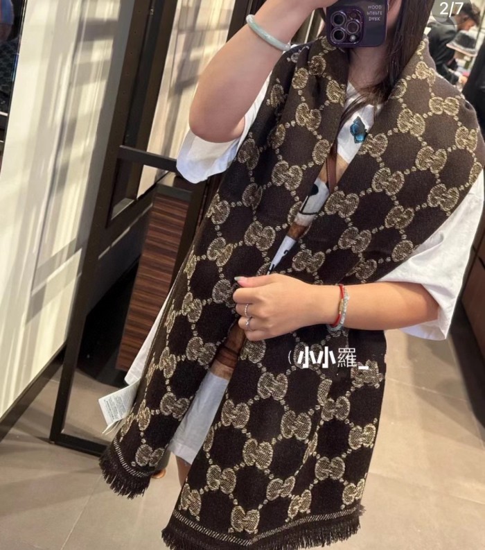 Streetwear Scarf GUCCI 329649 SIZE:45*195cm