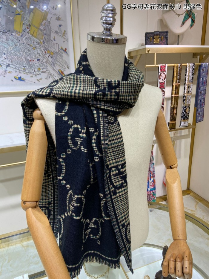 Streetwear Scarf GUCCI 329632 SIZE:47*180cm