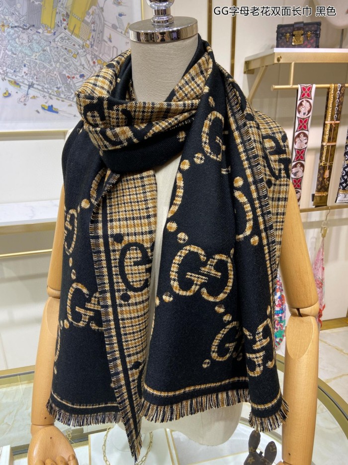 Streetwear Scarf GUCCI 329630 SIZE:47*180cm