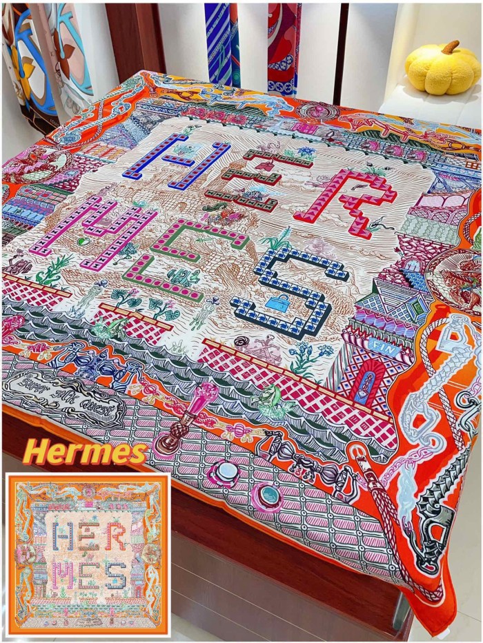Streetwear Scarf Hermes 329532 size：140cm*140cm