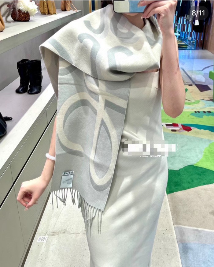 Streetwear Scarf Loewe 329583 SIZE:27X190cm