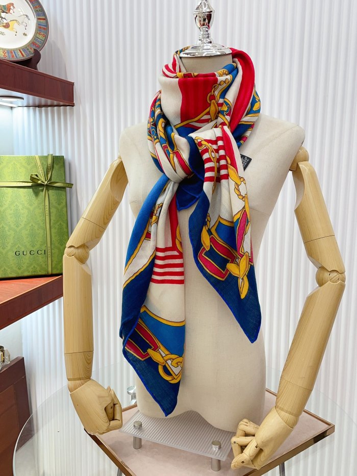Streetwear Scarf GUCCI 329579 SIZE:140*140cm