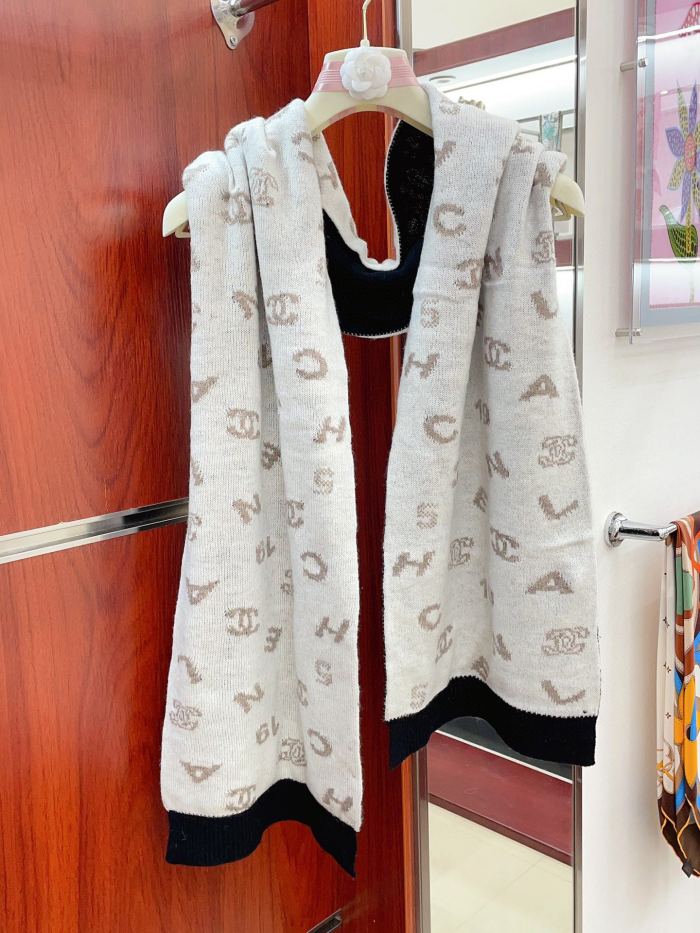 Streetwear Scarf CHANEL 329587 size：32*180cm