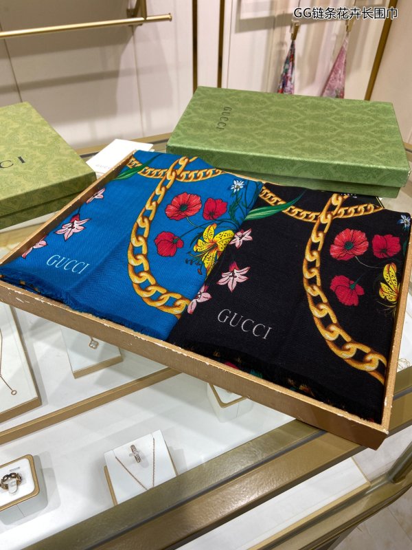 Streetwear Scarf GUCCI 329478 SIZE:90cm*90cm