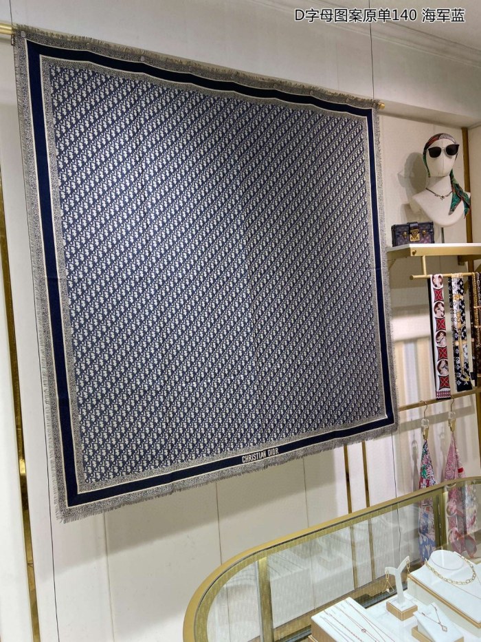 Streetwear Scarf Dior 329445 SIZE:140*140cm