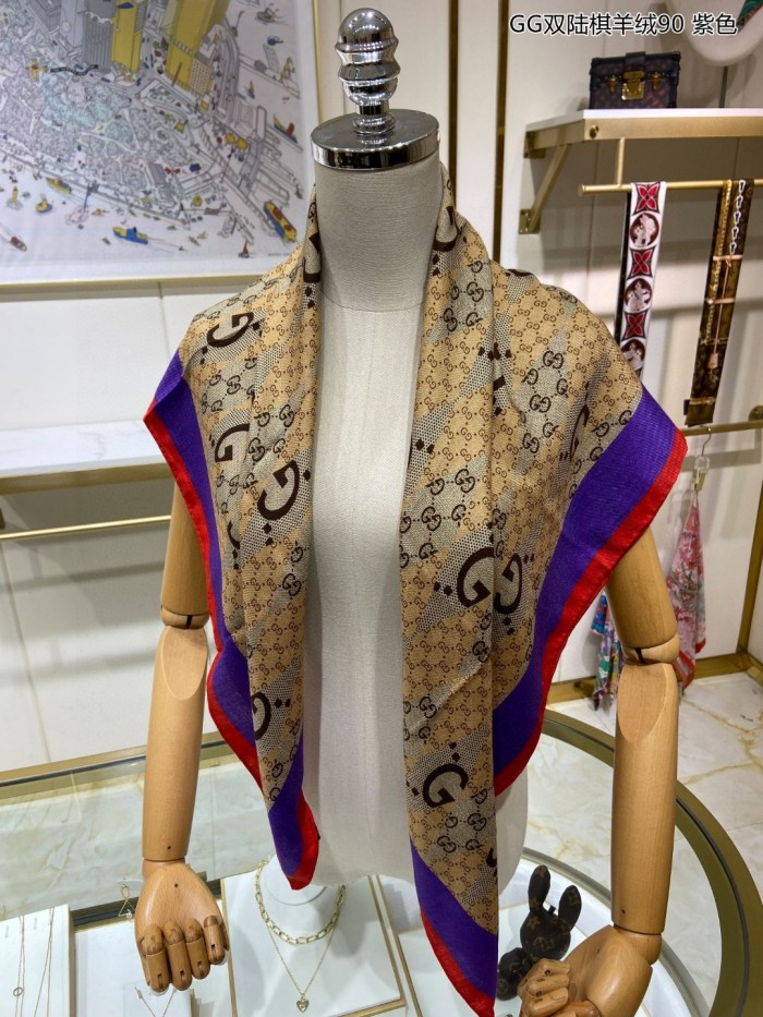 Streetwear Scarf GUCCI 329434 SIZE:90cm*90cm