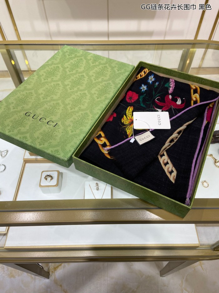 Streetwear Scarf GUCCI 329478 SIZE:90cm*90cm