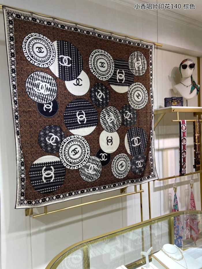 Streetwear Scarf CHANEL 329490 size：140*140cm
