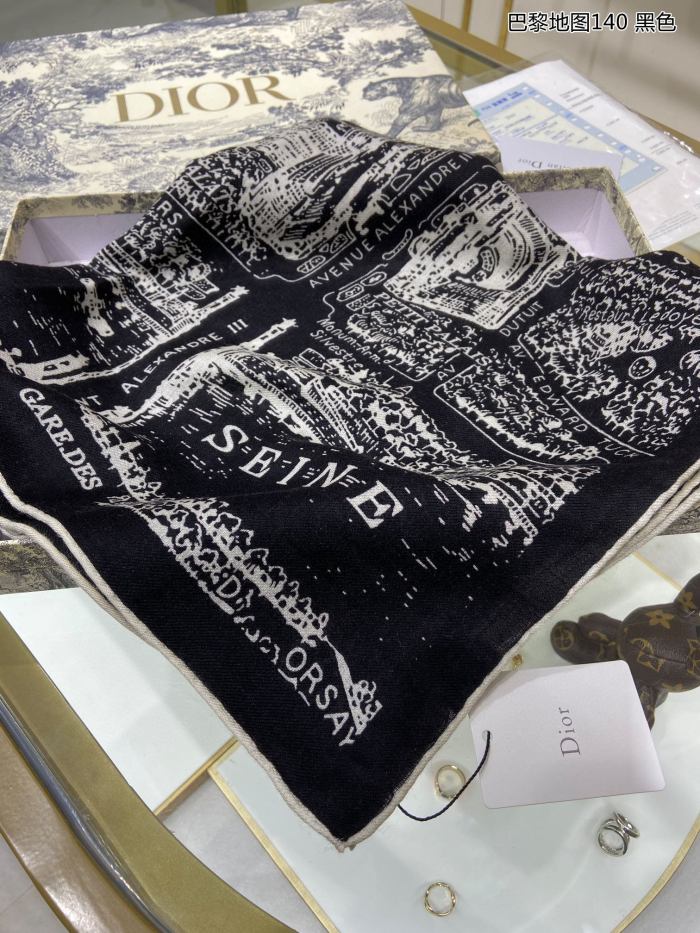 Streetwear Scarf Dior 329440 SIZE:140*140cm