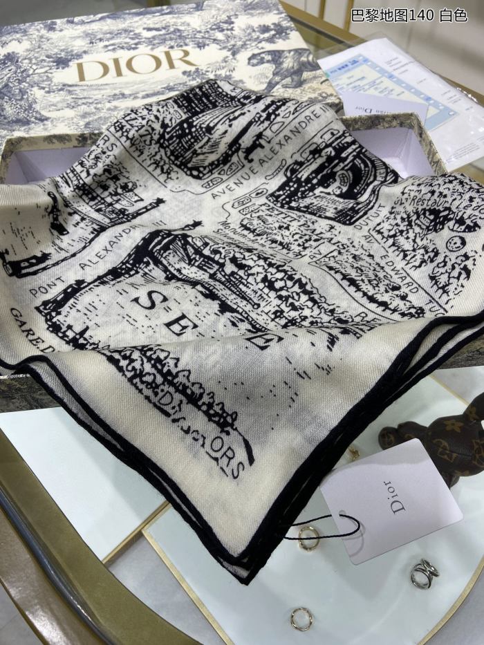 Streetwear Scarf Dior 329441 SIZE:140*140cm