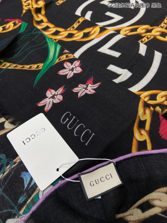 Streetwear Scarf GUCCI 329478 SIZE:90cm*90cm