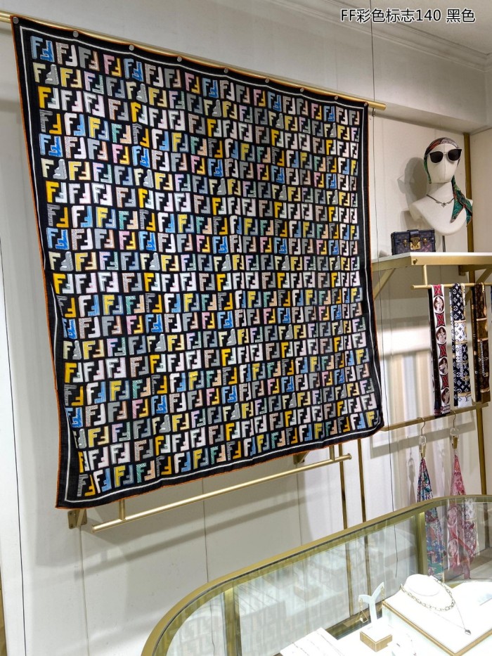 Streetwear Scarf FENDI 329287 size:140*140cm