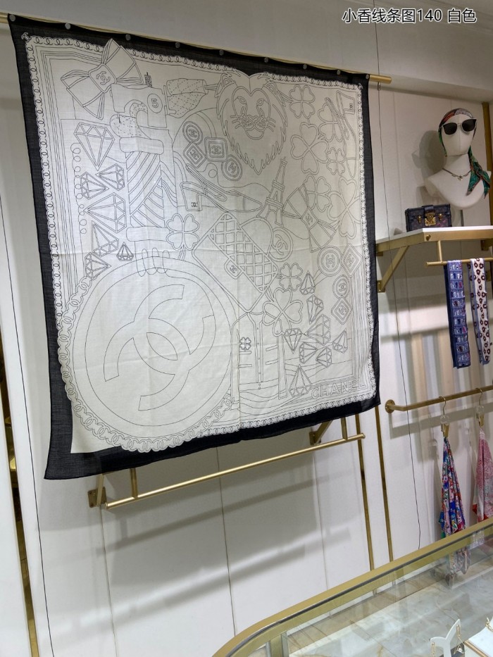 Streetwear Scarf CHANEL 329286 size:140*140cm