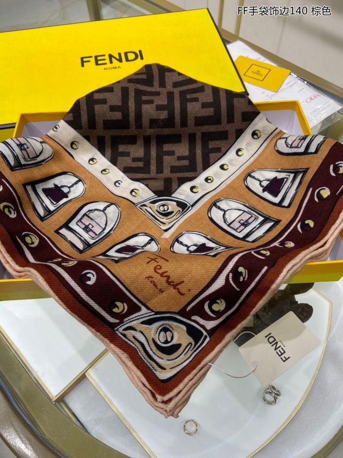 Streetwear Scarf FENDI 329289 SIZE:140*140cm