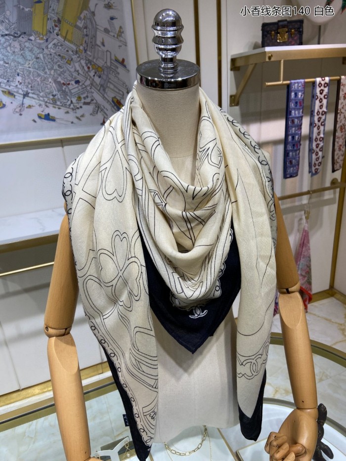 Streetwear Scarf CHANEL 329286 size:140*140cm