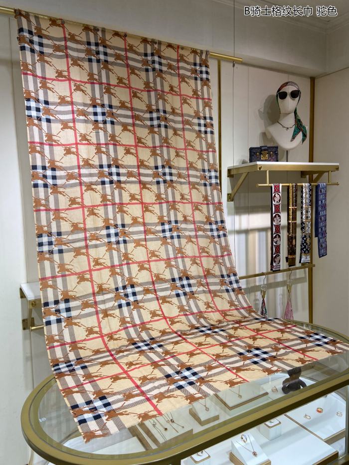 Streetwear Scarf BURBERRY 329293 size：90*200cm