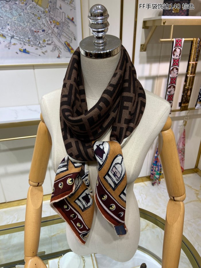 Streetwear Scarf FENDI 329289 SIZE:140*140cm