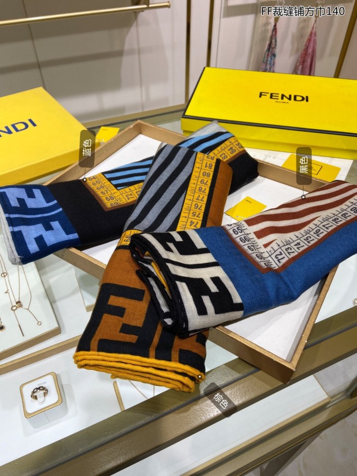 Streetwear Scarf FENDI 329238 SIZE:140*140cm