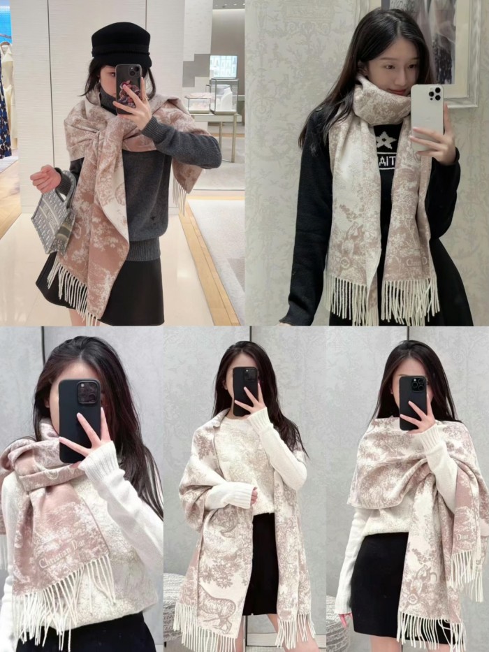 Streetwear Scarf Dior 329217 SIZE:45*200cm
