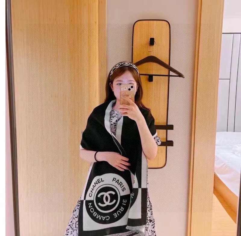 Streetwear Scarf CHANEL 329124 SIZE:40*200cm