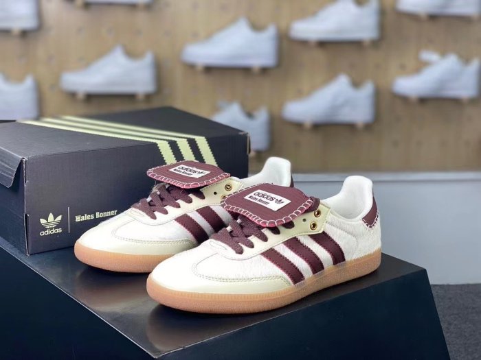 adidas Campus 00s White brown long shoelaces