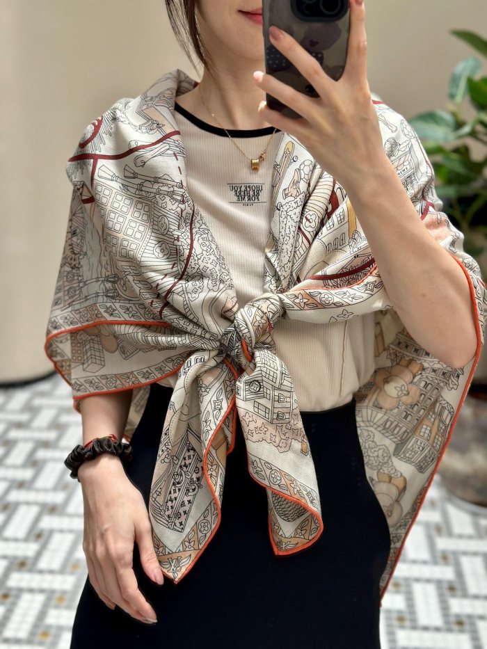 Streetwear Scarf LV 328994 SIZE:140*140cm