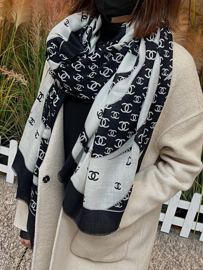 Streetwear Scarf CHANEL 328971 size:100*200cm