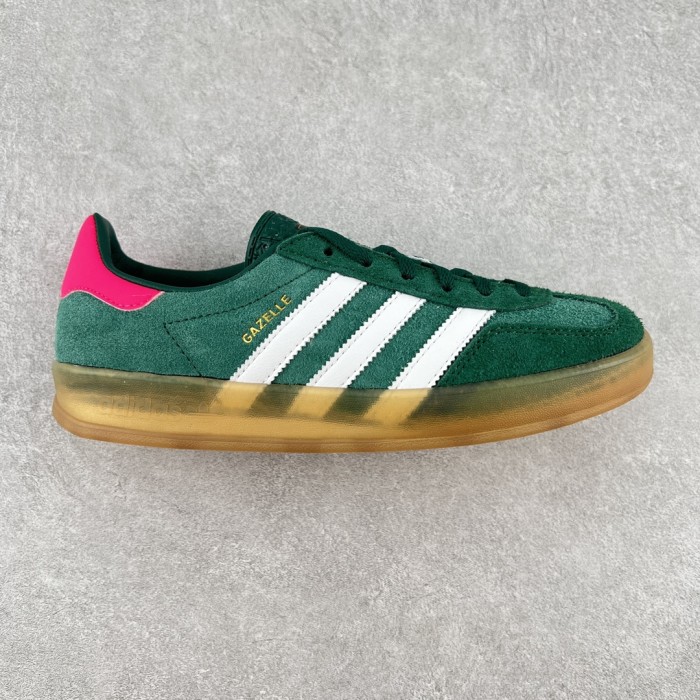 adidas Gazelle Indoor Collegiate Green Lucid Pink (Women's)