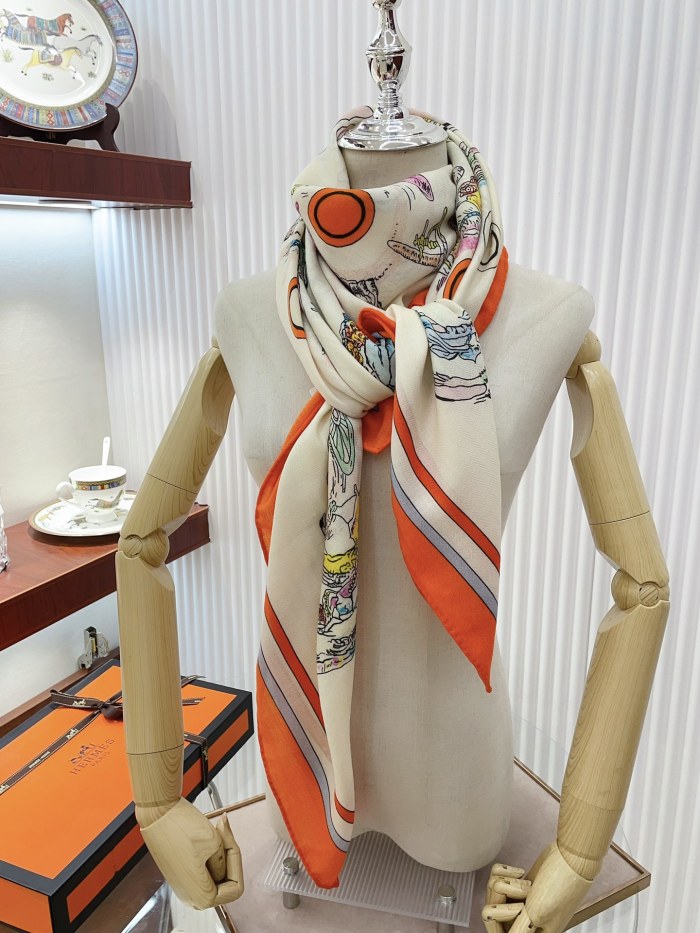 Streetwear Scarf Hermes 328807 size:140cm*140cm
