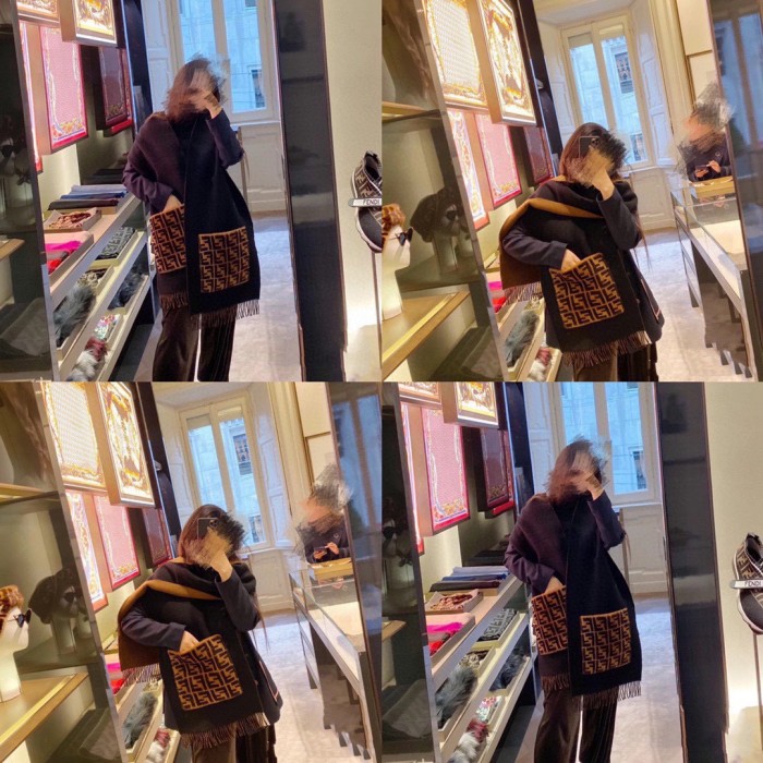 Streetwear Scarf FENDI 328834 size:38cm*210cm