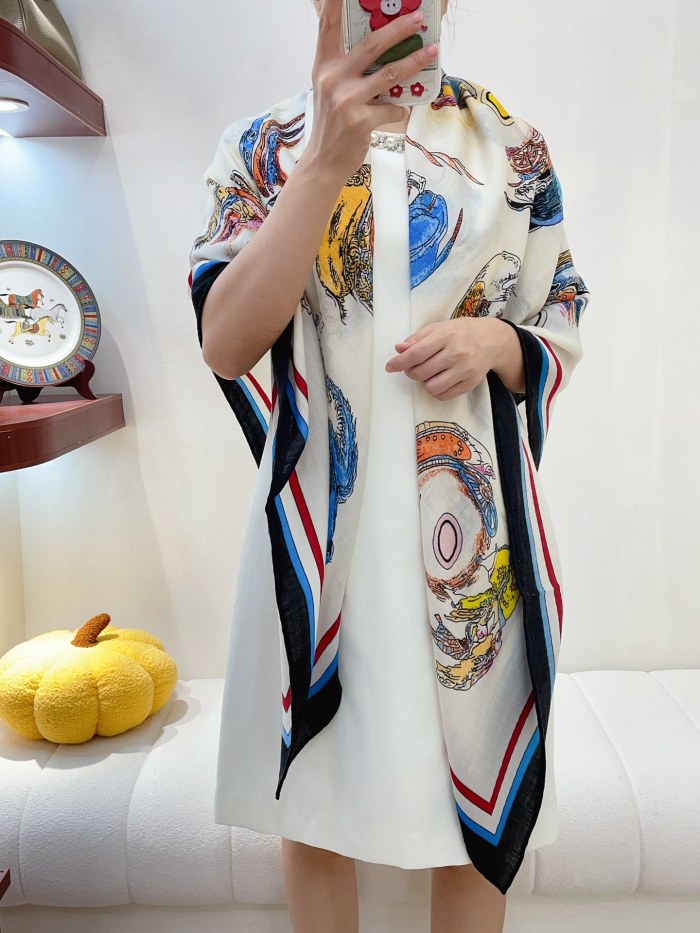 Streetwear Scarf Hermes 328806 size:140cm*140cm