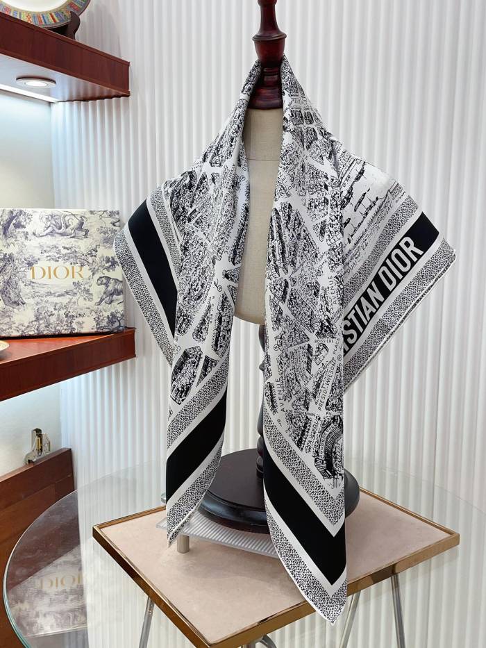 Streetwear Scarf Dior 328810 size:90*90cm